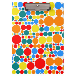 Carpeta De Pinza Patrón de mosaico de punto de polka retro