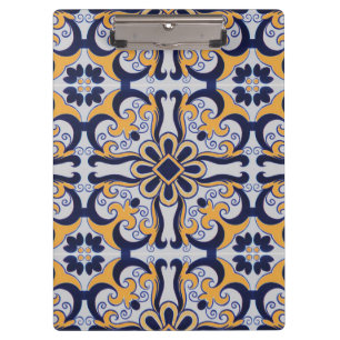 Carpeta De Pinza Patrón de mosaico portugués