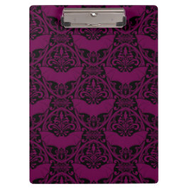 Carpeta De Pinza Patrón de murciélago de vampiros rosados oscuro Go