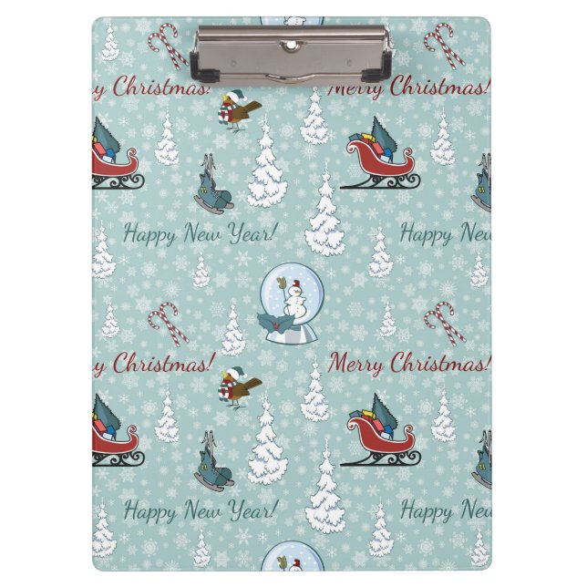 Carpeta De Pinza Patrón de navidad (Anverso)