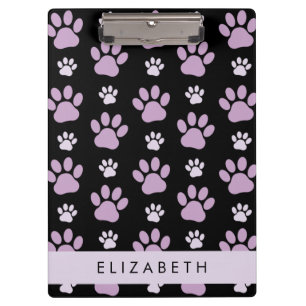 Carpeta De Pinza Patrón De Patas, Patas De Lilac, Perros, Tu Nombre