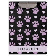 Patrón De Patas, Patas Lilac, Corazones, Tu Nombre