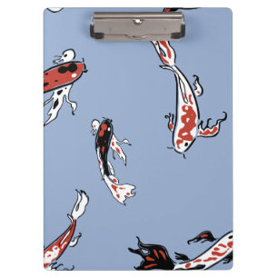 Carpeta De Pinza Patrón de peces Koi Carp