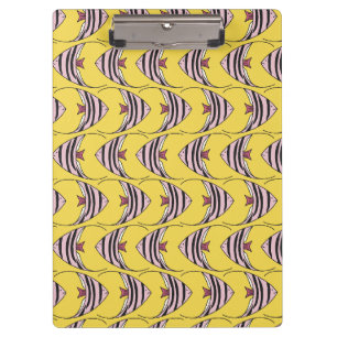 Carpeta De Pinza Patrón de pez amarillo lindo