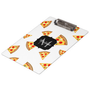 Carpeta De Pinza Patrón de pizzas Guay y divertidas Patrón Monogram