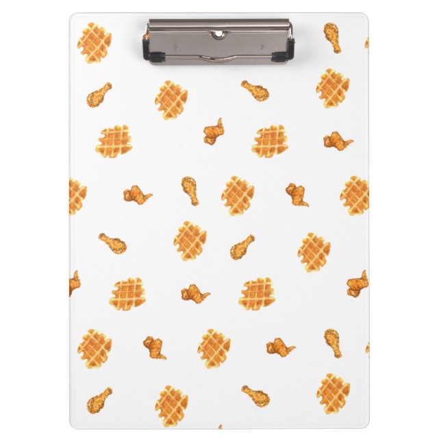 Carpeta De Pinza Patrón de pollo frito y Waffles  (Anverso)