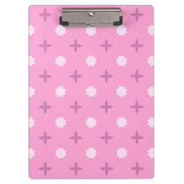 Carpeta De Pinza Patrón de puntos de pétalo de estrella rosa