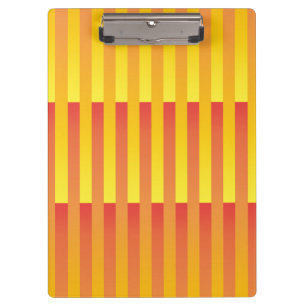 Carpeta De Pinza Patrón de rayas amarillo naranja