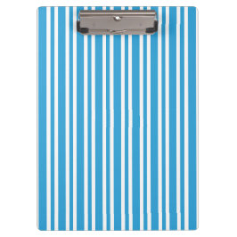 Carpeta De Pinza Patrón de rayas blancas y azules