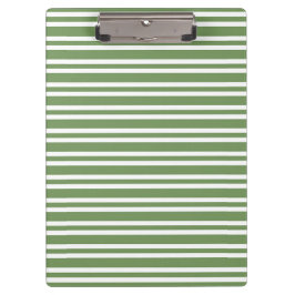 Carpeta De Pinza Patrón de rayas blancas y verdes