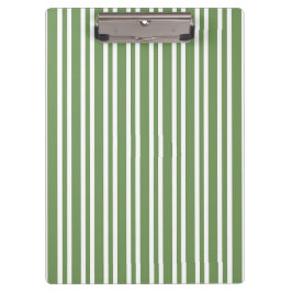 Carpeta De Pinza Patrón de rayas blancas y verdes