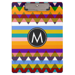 Carpeta De Pinza Patrón de rayas de chevron de Moda de moda #3