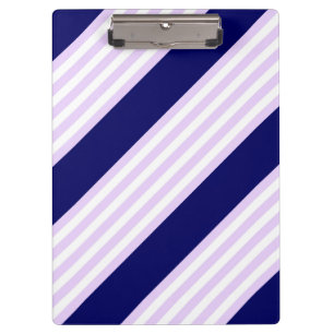 Carpeta De Pinza Patrón de rayas de lino y blanco con azul marino