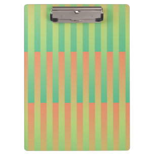 Carpeta De Pinza Patrón de rayas verde naranja