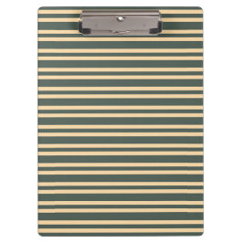 Carpeta De Pinza Patrón de rayas verdes y amarillas