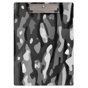 Carpeta De Pinza Patrón de resumen de camo gris blanco negro
