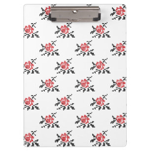 Carpeta De Pinza patrón de ROSA