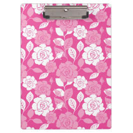 CARPETA DE PINZA PATRÓN DE ROSA (ROSA)
