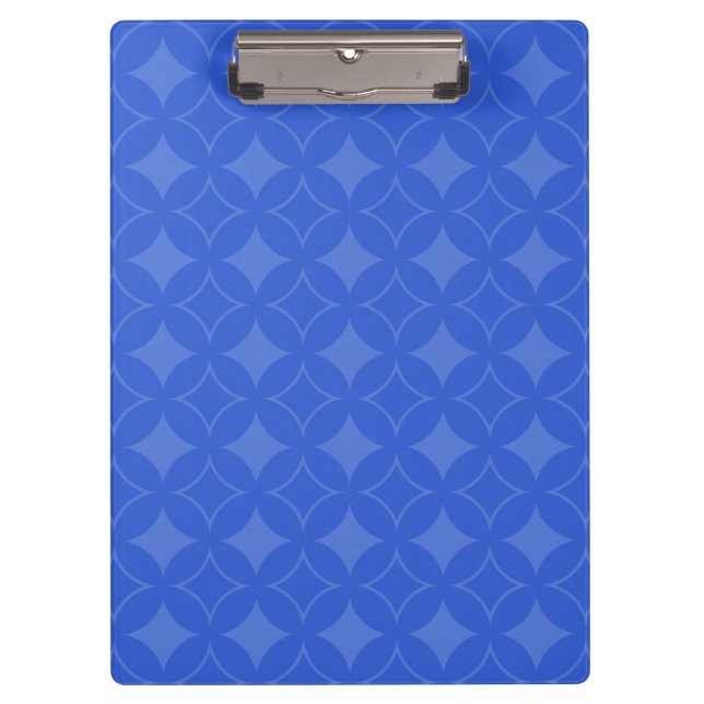 Carpeta De Pinza Patrón de shippo azul real (Anverso)