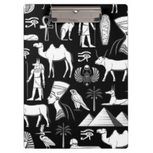 Patrón de símbolos jeroglíficos del antiguo Egipto