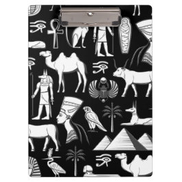 Carpeta De Pinza Patrón de símbolos jeroglíficos del antiguo Egipto