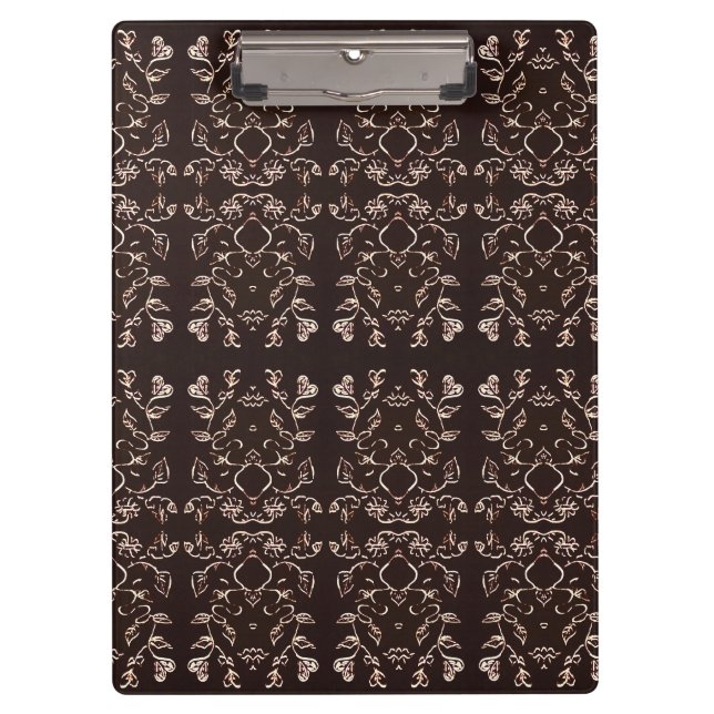 Carpeta De Pinza Patrón de Sol y Flores (Anverso)