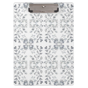 Carpeta De Pinza Patrón de Sol y Flores