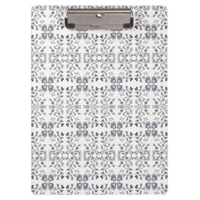 Carpeta De Pinza Patrón de Sol y Flores (Anverso)