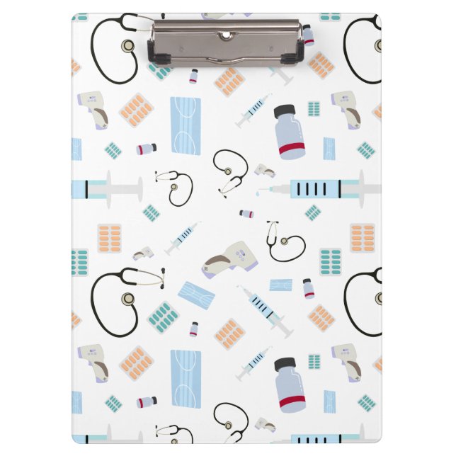 Carpeta De Pinza Patrón de suministros médicos del médico (Anverso)