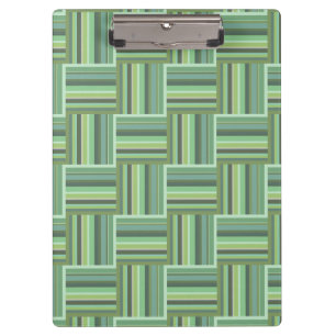 Carpeta De Pinza Patrón de tejido de rayas de color verde oliva