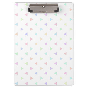 Carpeta De Pinza Patrón de triángulos pasteles Multicolor