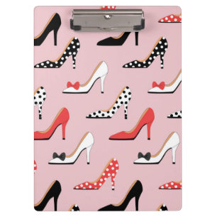Carpeta De Pinza Patrón de zapatos de tacón de tacón de alto col