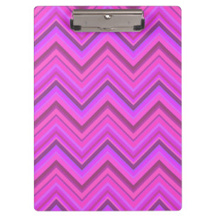 Carpeta De Pinza Patrón de zigzag de rayas rosas
