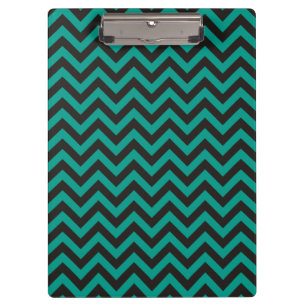 Carpeta De Pinza Patrón de ZIGZAG - negro + tus antecedentes e idea