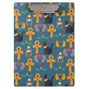 Carpeta De Pinza Patrón del Antiguo Egipto, papel digital de jerogl