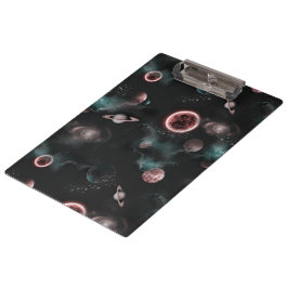 Carpeta De Pinza Patrón Espacial