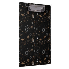 Carpeta De Pinza Patrón Espacial