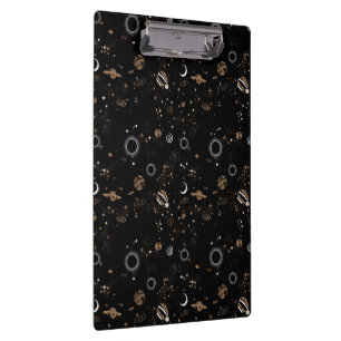 Carpeta De Pinza Patrón Espacial