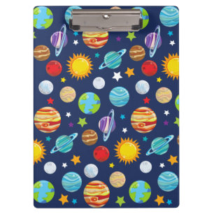 Carpeta De Pinza Patrón espacial, planetas, estrellas, cosmos, gala