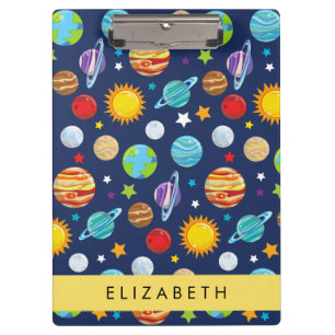 Carpeta De Pinza Patrón espacial, planetas, estrellas, cosmos, tu n
