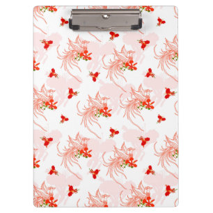 Carpeta De Pinza Patrón Fénix Bird Y Phoenix Flower Seamless