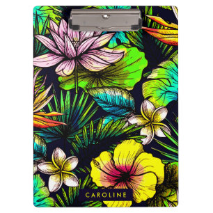 Carpeta De Pinza Patrón floral