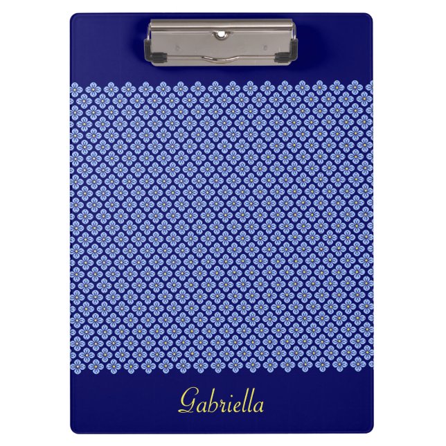 Carpeta De Pinza Patrón floral (Anverso)