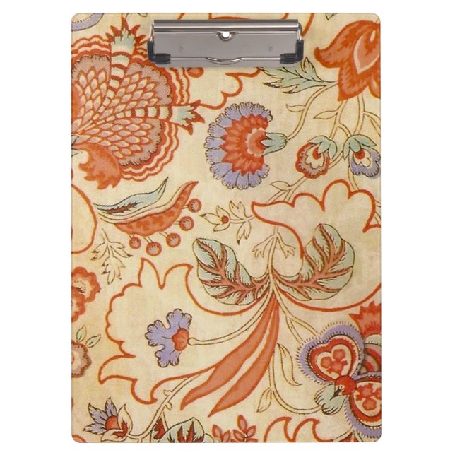 Carpeta De Pinza Patrón floral antiguo de Chintz Paisley (Anverso)