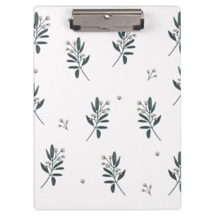 Carpeta De Pinza Patrón Floral AntiguoFondo de MaderaElegante Moder