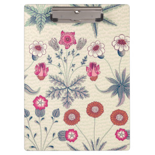 Carpeta De Pinza Patrón floral de margarita William Morris rojo nar