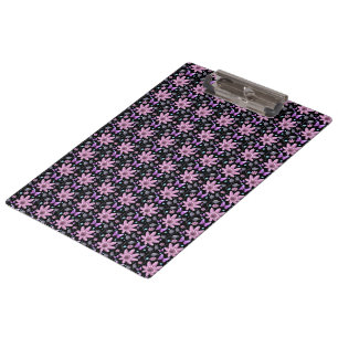 Carpeta De Pinza Patrón floral de mariposa morada Cottagecore lindo