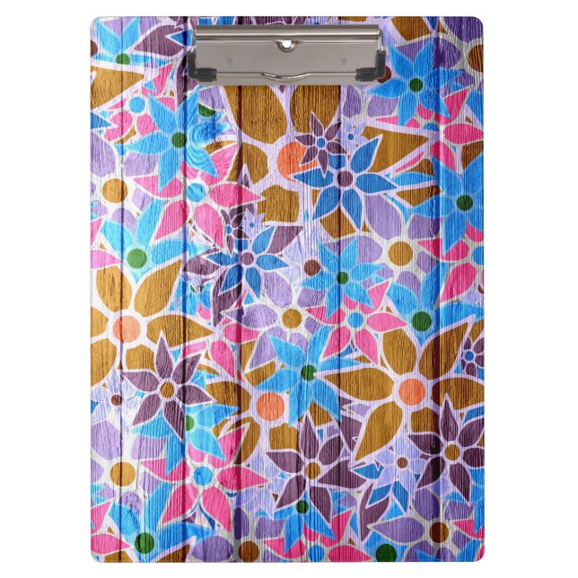 Carpeta De Pinza Patrón floral de moda #13 (Anverso)