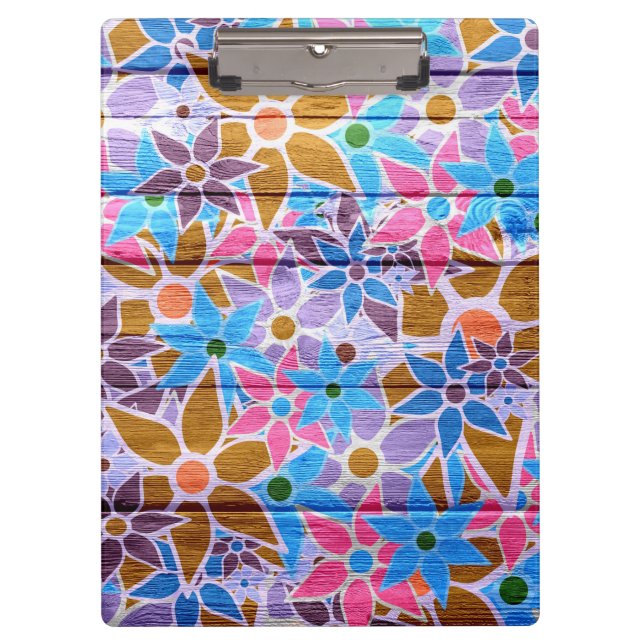 Carpeta De Pinza Patrón floral de moda #14 (Anverso)