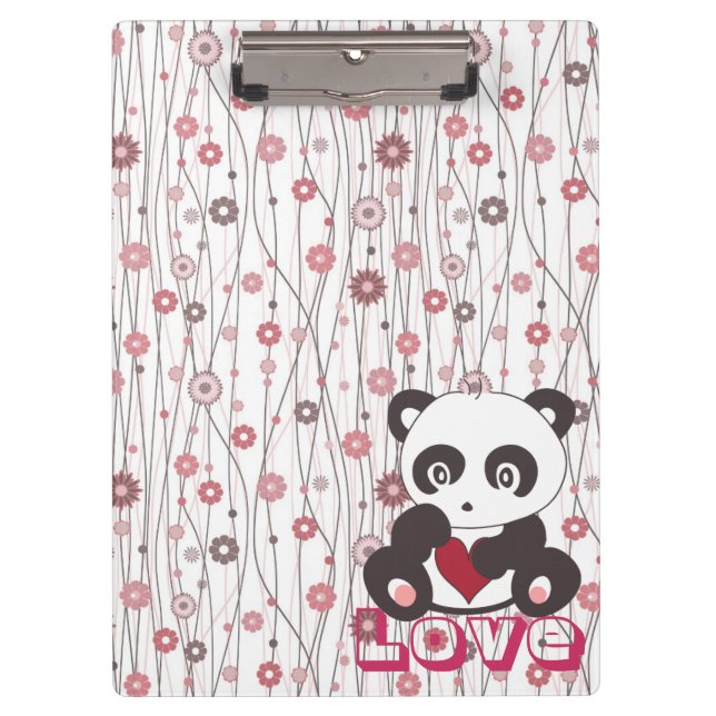 Carpeta De Pinza Patrón floral de moda femenina (Anverso)